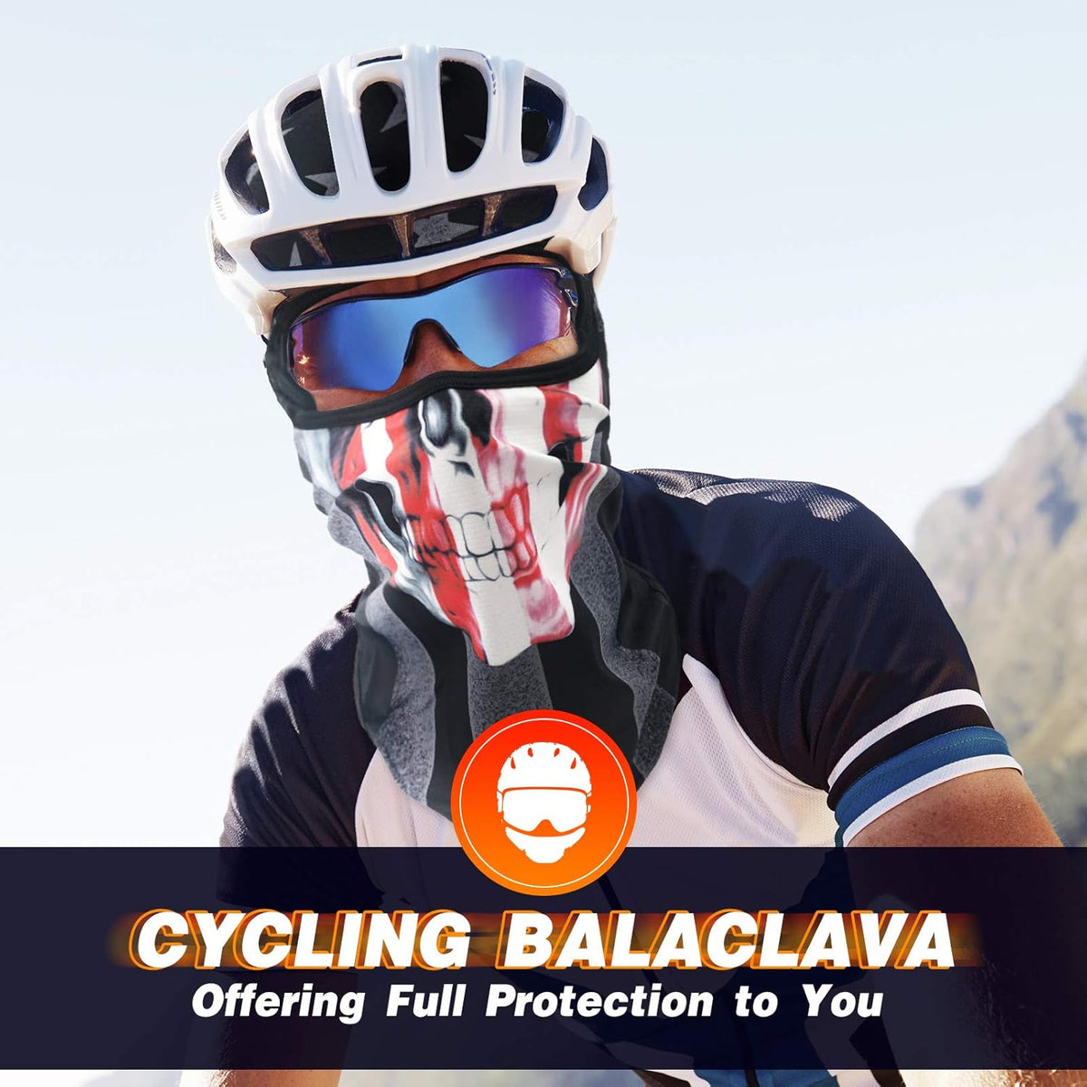 3D Balaclava Ski Mask Cool Skull Animal Full Face Mask Cycling/Motorcycle/Halloween
