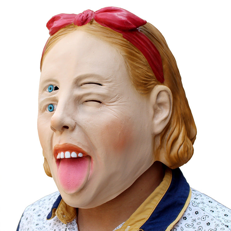 Halloween Shadow Mask - New Funny Latex Headpiece