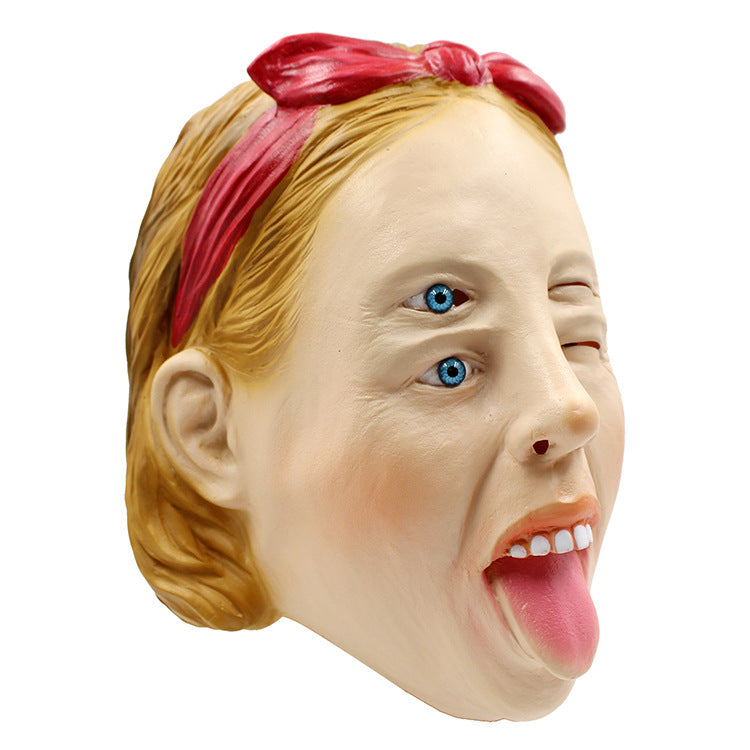 Halloween Shadow Mask - New Funny Latex Headpiece