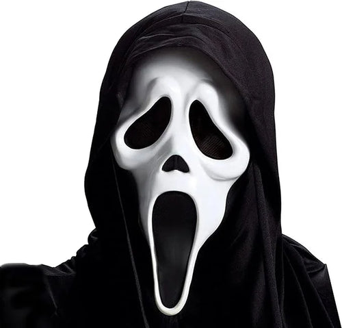 Mens Ghost Face Mask as Seen in the Movie Scream, White, One Size Fits Most US