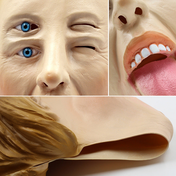 Halloween Shadow Mask - New Funny Latex Headpiece