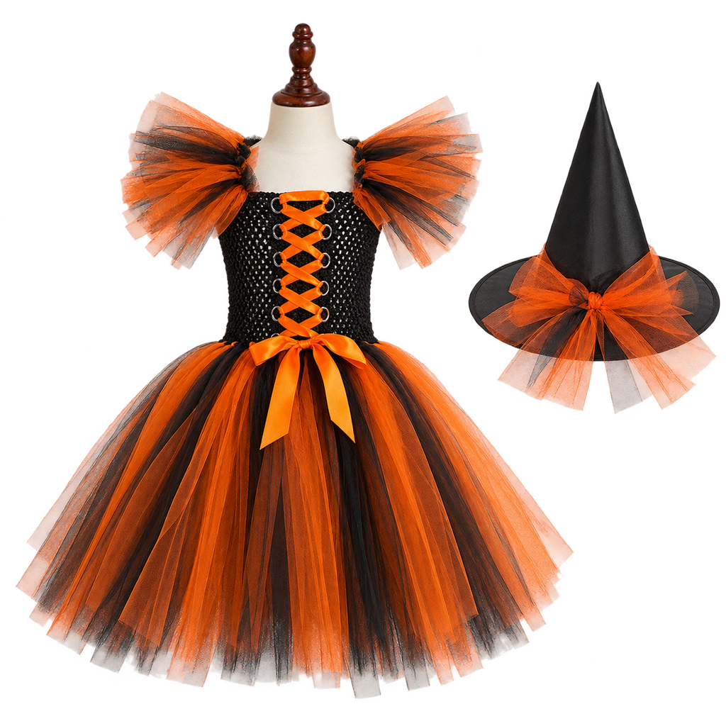 Halloween Girls' Clothing Pettiskirt Cosplay Performance Skirt Suit