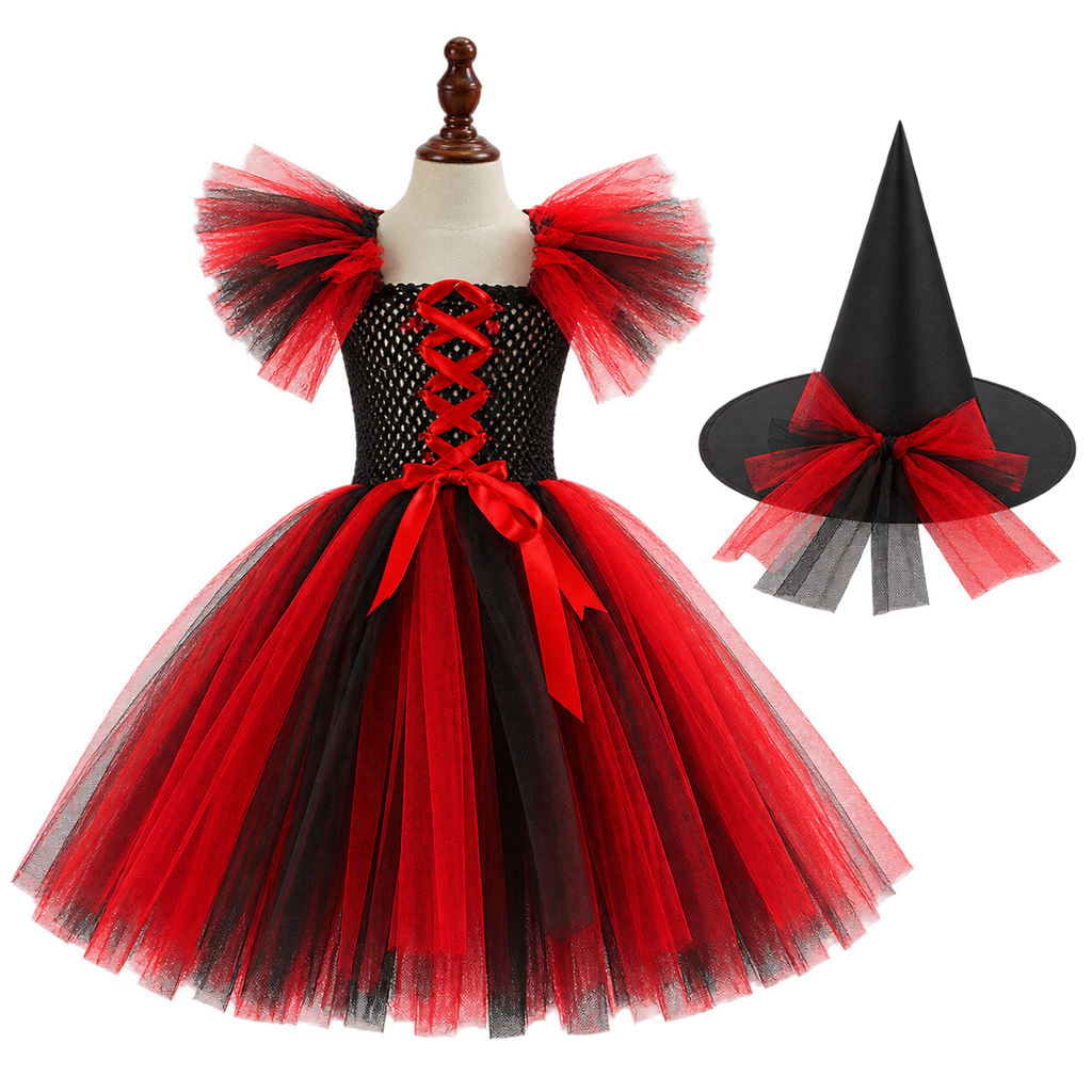 Halloween Girls' Clothing Pettiskirt Cosplay Performance Skirt Suit