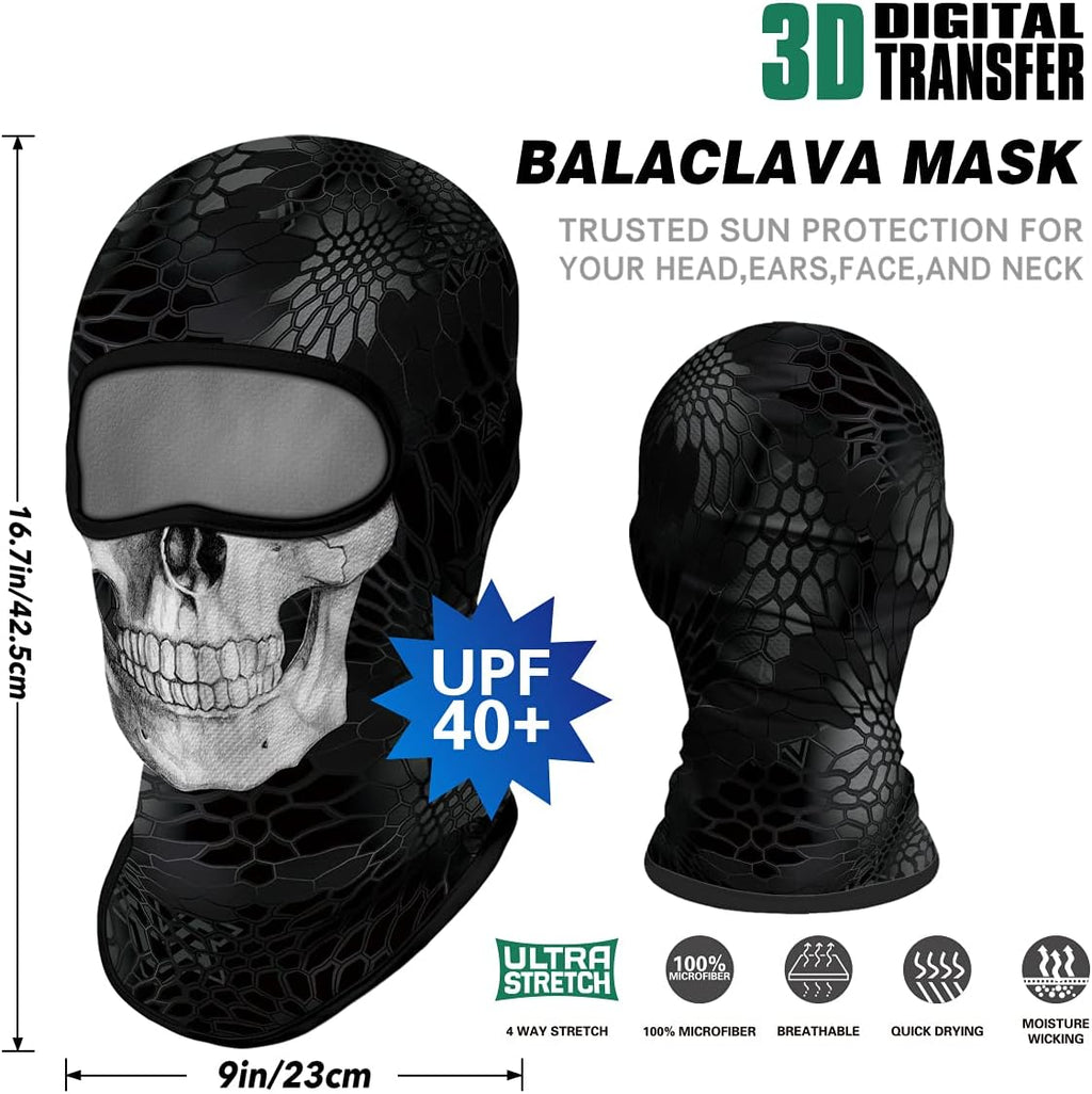 3D Balaclava Ski Mask Cool Skull Animal Full Face Mask Cycling/Motorcycle/Halloween