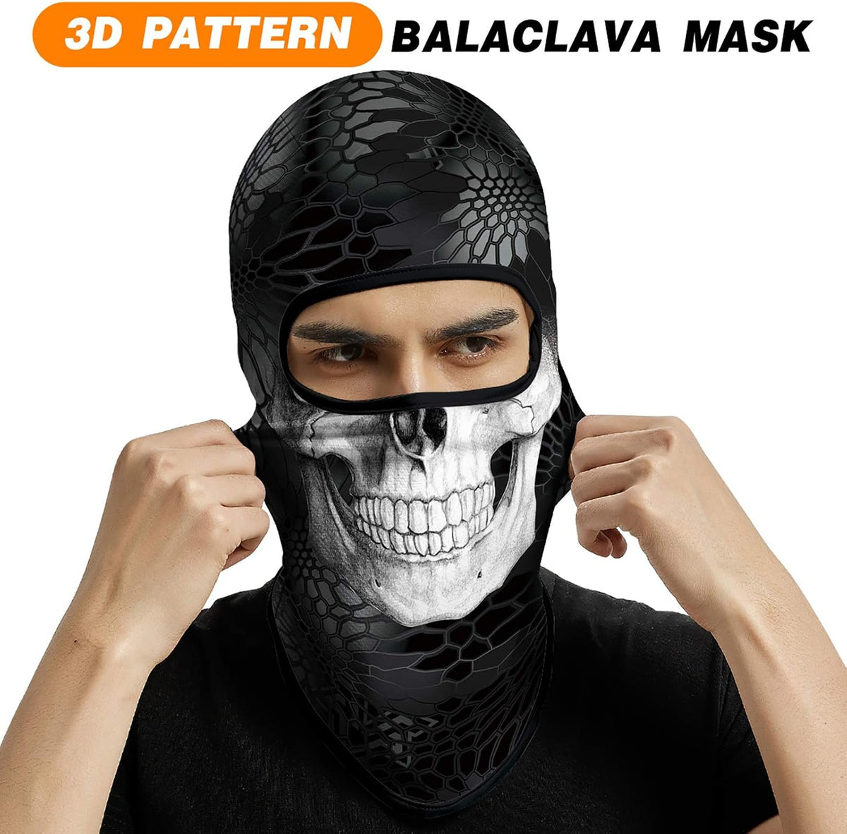 3D Balaclava Ski Mask Cool Skull Animal Full Face Mask Cycling/Motorcycle/Halloween